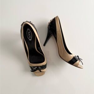Tods patent leather high heels